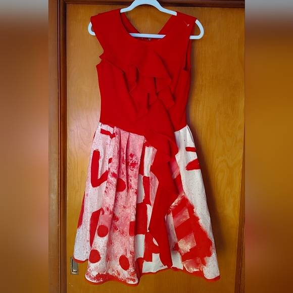 🤍❤️ Calvin Klein RARE FIND |  Lord and Taylor | Romantic Dress–Size 4–NWT ❤️🤍 - Picture 2 of 7